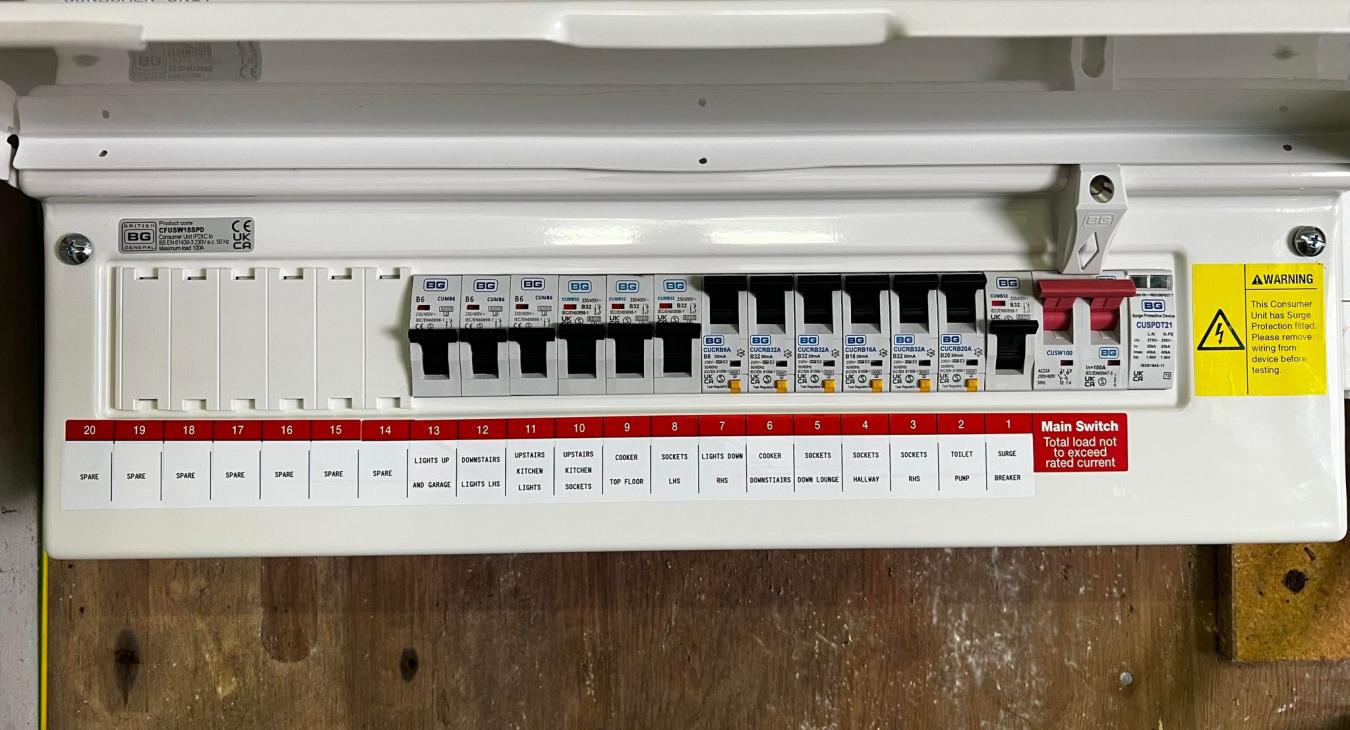 Fusebox upgrade in Newton Abbot
