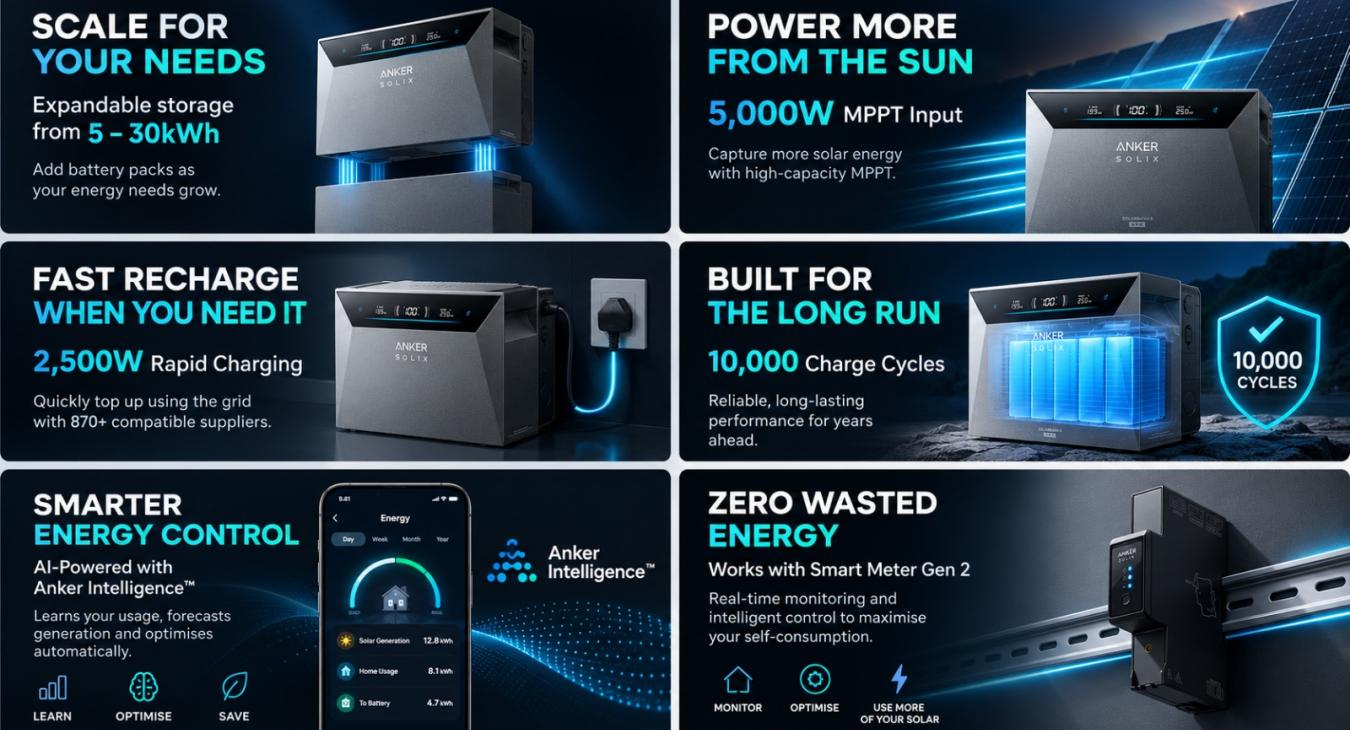 Anker SOLIX Battery Storage Installation in Newton Abbot